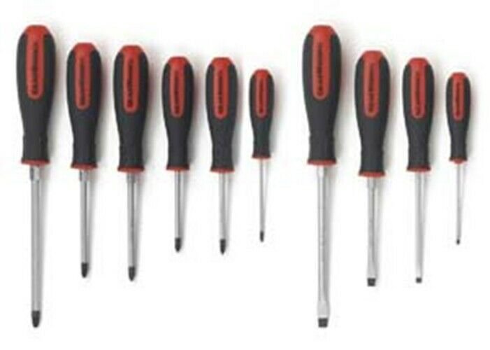 GEARWRENCH 10 Piece Pozi and SlottedScrewdriver Set KD80060