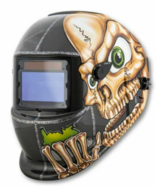 Shop Iron Skull Solar Powered Auto DarkWelding Helmet SO41279