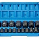 GREY PNEUMATIC 1/2" Drive 12 Point 26 PieceStandard Length Metric Set GY1726M