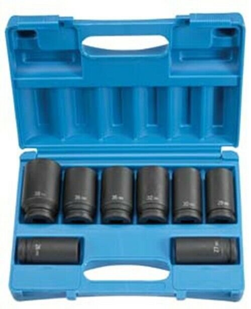 GREY PNEUMATIC 3/4" Drive 8 Piece DeepMetric Set GY8134MD