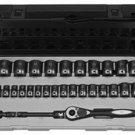 GREY PNEUMATIC 1/2" Drive 12 Point 29 PieceMetric Duo Socket Set GY82229M