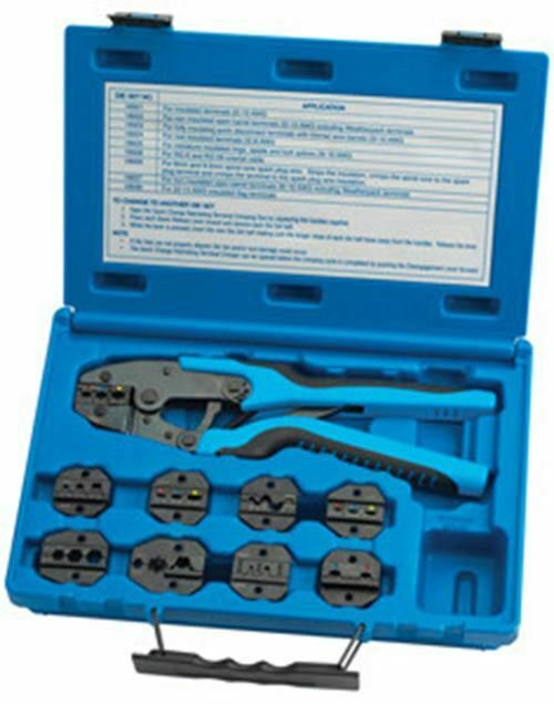 S & G TOOL AID Master Ratcheting TerminalCrimper Set TA18980