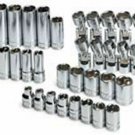 SK HAND TOOL 33 Pc 3/8" Dr 6 Pt MetricChrome Socket Set SK89016