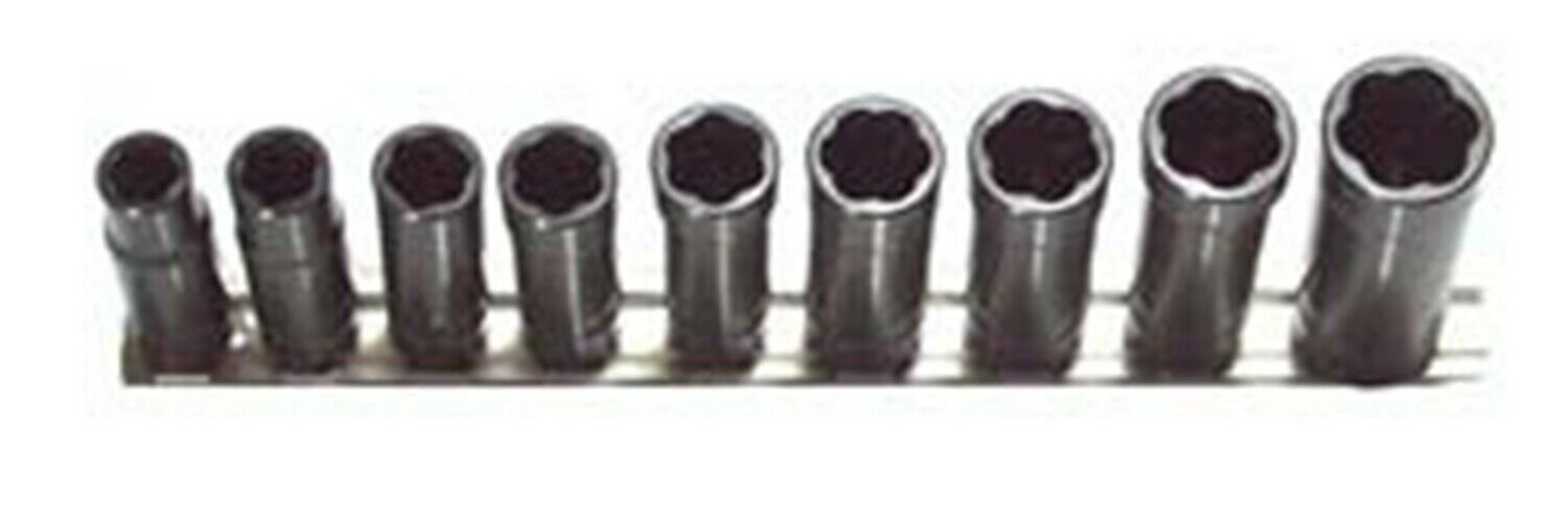 TURBOSOCKET 9 Piece 3/8" Drive Deep MetricTurbo Socket Set TRTSMD3809B