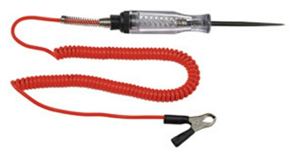 S & G TOOL AID Heavy Duty Circuit Tester with12' Retractable Wire and Clip TA273