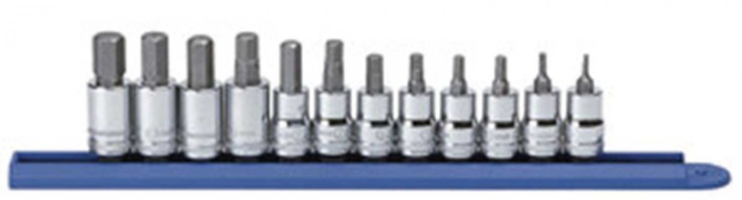 GEARWRENCH 12 Piece 3/8 Drive Metric HexBit Set KD80580
