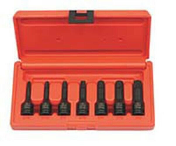 SUNEX TOOL 7 Piece 3/8" Drive Hex ImpactSocket Set 3/16-1/2 SU3647