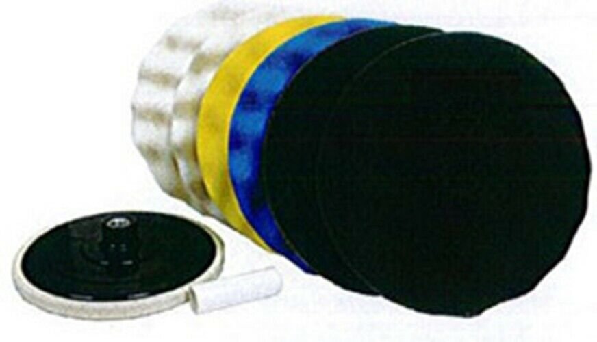 HI-TECH INDUSTRIES 9" Waffle Pad Polishing Packwith Backing Plate HTBK-7