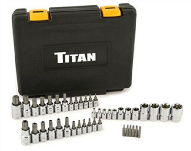TITAN 43 Pc Master Star Bit SocketSet TN54137