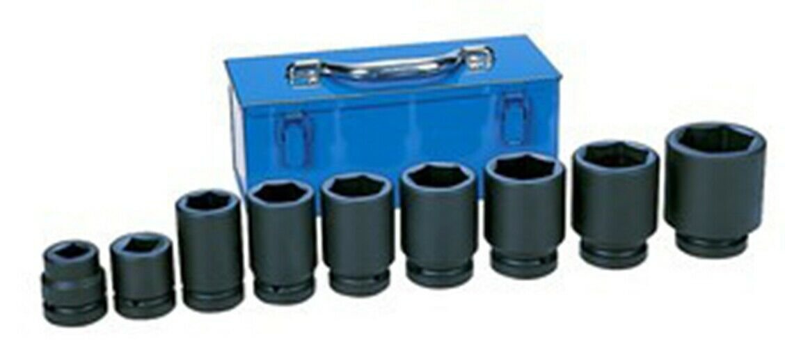 GREY PNEUMATIC 1" Drive 9 Piece LargeTruck/OTR Set GY9161D