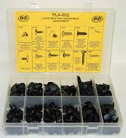 W & E SALES CO 475 Piece Christmas TreeRetainer Assortment WEPLA-802