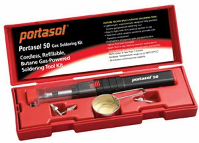 PORTASOL USA Basic Butane Soldering Toolkit Flint Light PT010389010