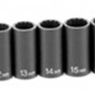 GREY PNEUMATIC 3/8" Drive 13 Piece Semi-DeepMetric Set  12 Point GY1203MSD