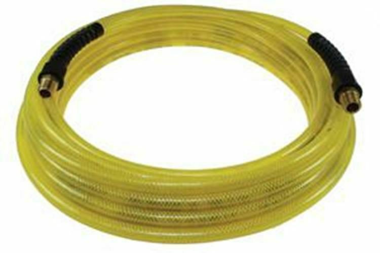 COIL HOSE PNEUMATICS 35' Yellow Flexeel Hose  1/4"MPT x 3/8"ID CHPFE60354TY