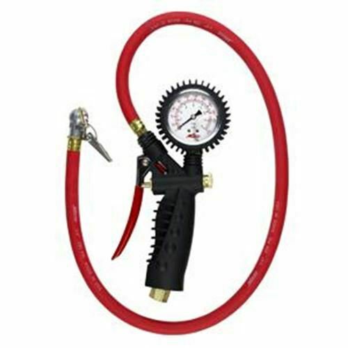 MILTON Pro Analog Pistol Grip 230PSI Inflator Gauge  36" Hose and MI573A