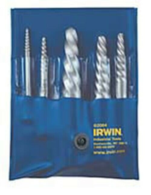IRWIN Screw Extractor Set SizesSP 1-5 HA53535