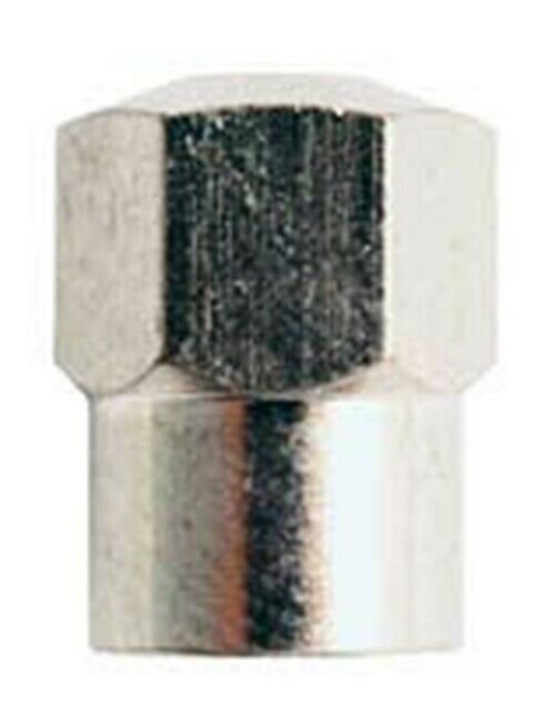 MILTON Chrome Plated Brass Hex HeadValve Cap 4 Pack MI435S