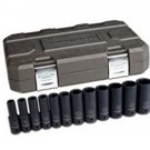 GEARWRENCH 12 PC. 1/2" Drive 6 Point SAEDeep Impact Socket Set KD84942N