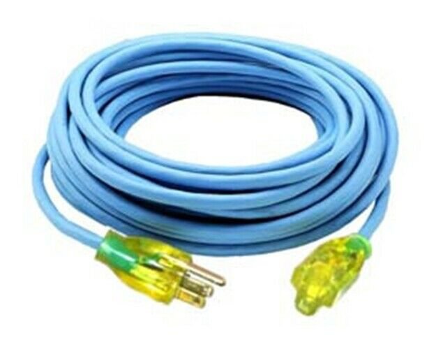BAYCO 25' Extension Cord 16/3 13 Ampwith Safety Lit End BYSL-990