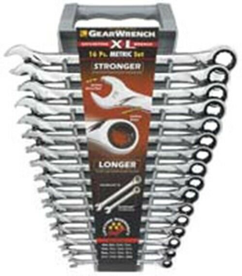 GEARWRENCH 16 Piece Metric GearWrench XLSet 8MM-23MM & 24MM KD85099