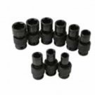 SUNEX TOOL 9 Piece SAE Swivel Socket SetShallow 7/16-15/16" SU2657