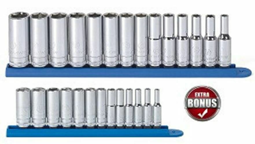 GEARWRENCH 1/4 & 3/8" Metric Semi Deep Promo Pack KD80554SSP