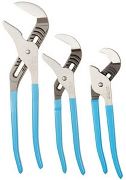 CHANNELLOCK 3 Piece Big Tounge and GroveWaterpump Pliers Set CLCL3T