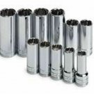 SK HAND TOOL 11 Piece 12 Point Deep SocketSet 3/8" Drive SK1871