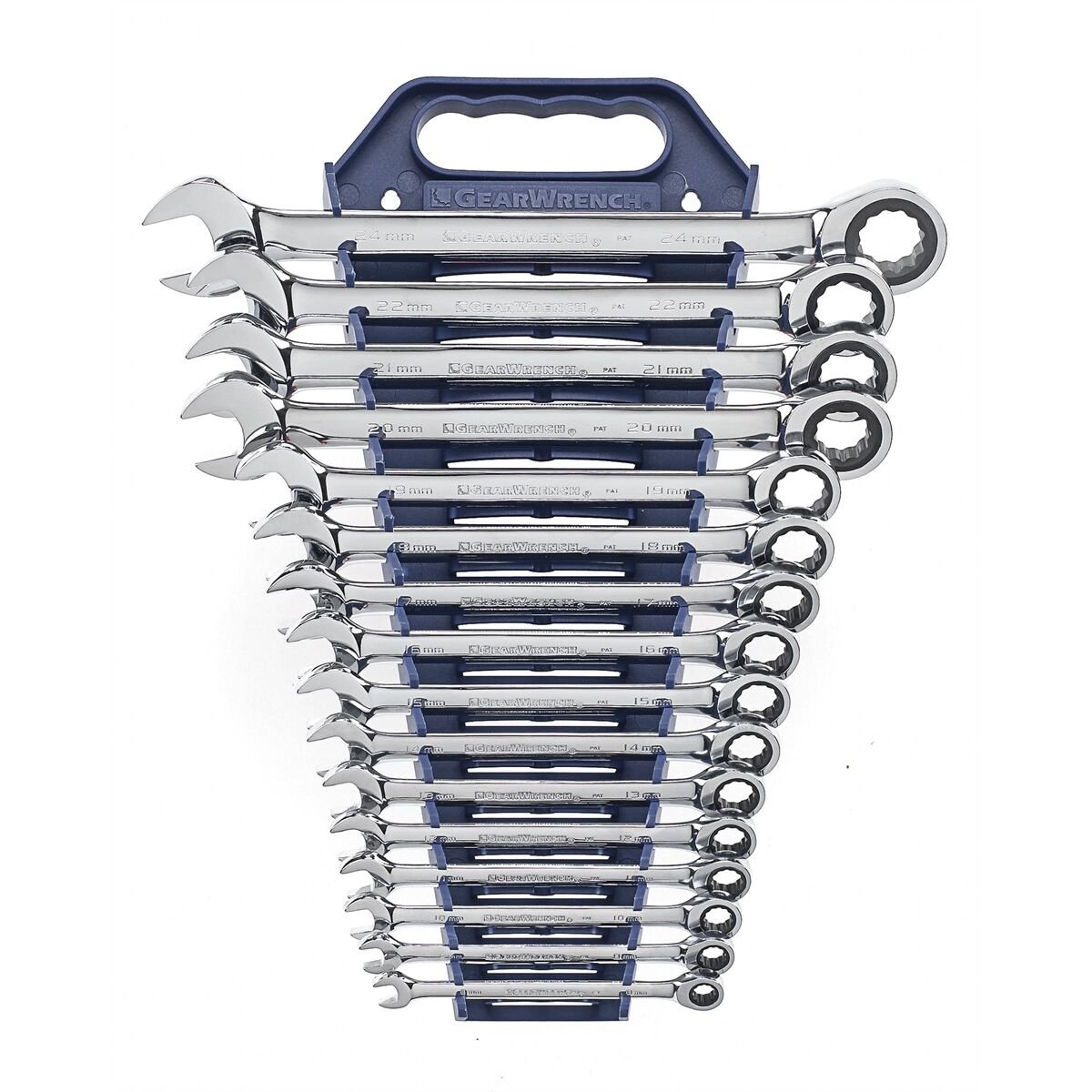 GearWrench 9416 16 Piece Metric Master Combination Ratcheting Wrench Set