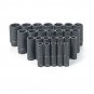 Grey Pneumatic 1326Md 1/2" Drive Impact Deep Well Metric Master Socket Set