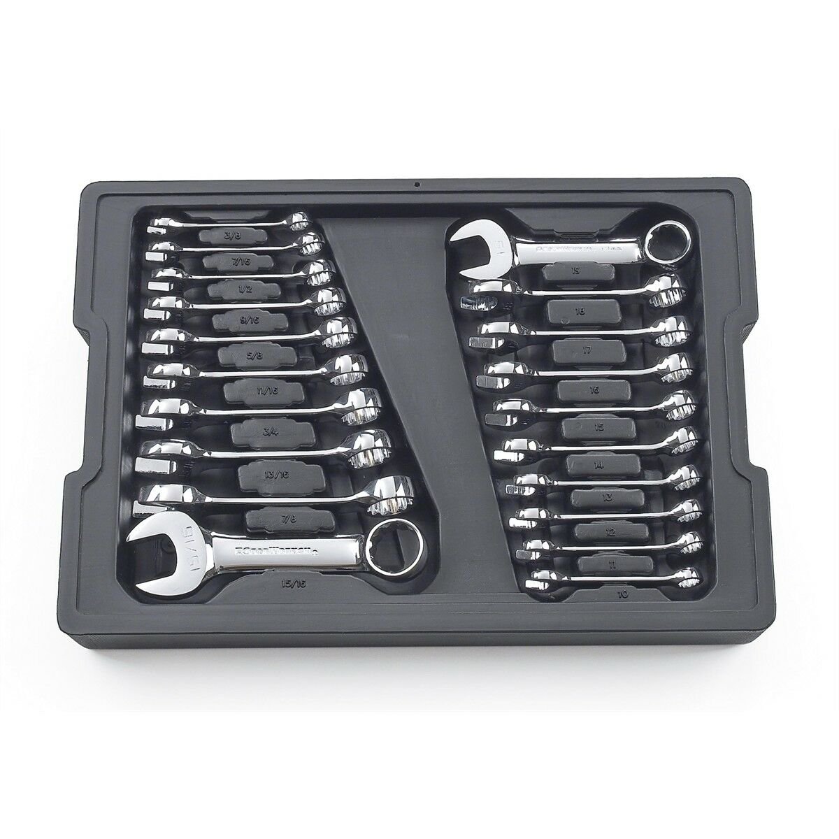GearWrench 81903 Stubby Standard SAE Metric Non Ratcheting Wrench Set