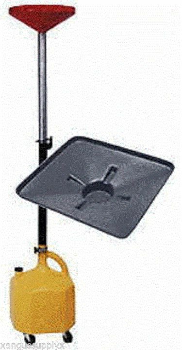 PORTABLE EXTENDED OIL DRAIN PAN TRANSMISSION FUNNEL !!