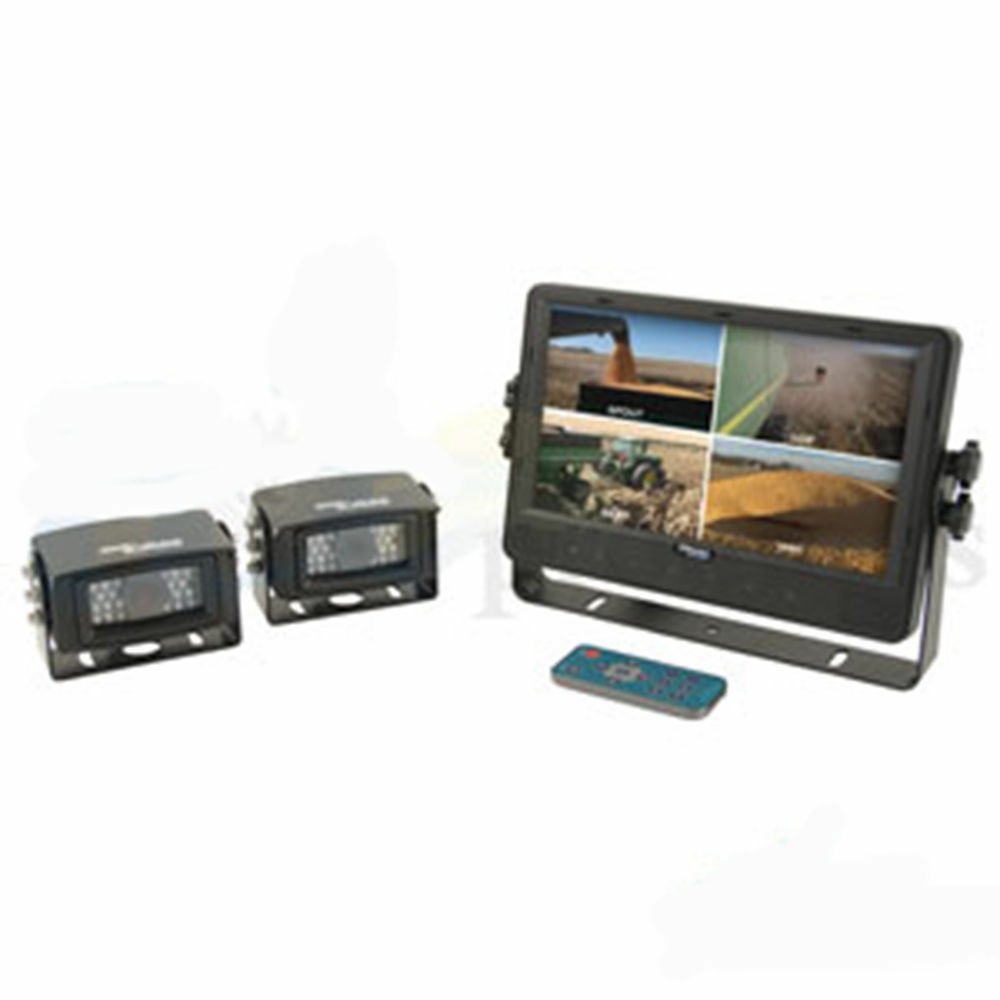 CabCAM CCT9M2CQ Quad Video System 2 Cameras LCD Monitor 9" Touch Screen