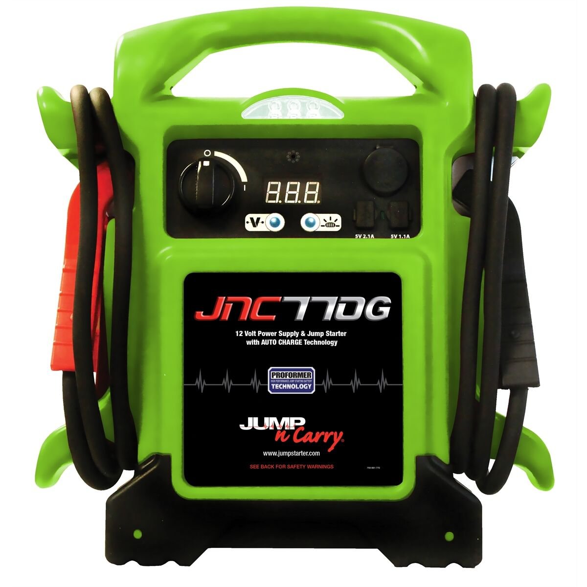 SOLAR JNC770G 1700 Peak Amp 12 Volt Car Or Truck Jump Starter