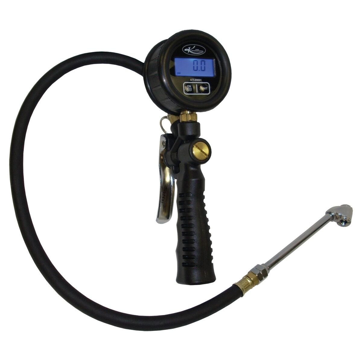 DIGITAL TIRE AIR PRESSURE GAUGE INFLATOR WITH DUAL HEAD CHUCK