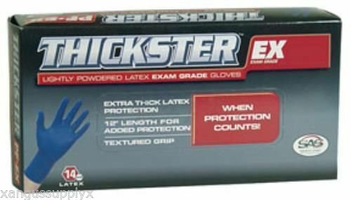 Thickster PF+EX Thick Latex Mechanics Exam Gloves 14 Mil Case of 10 boxes of 50