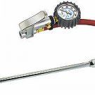 Heavy Duty Truck Dually Tire Air Inflator Dual Chuck With Dial Gauge