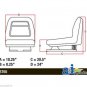 Replacement Suspension Seat For John Deere F710 F725 F735 Riding Lawn Mower