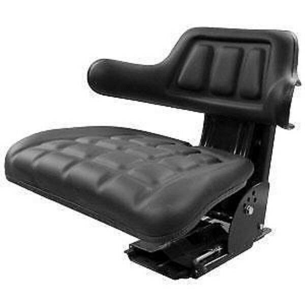 REPLACEMENT TRACTOR FLIP UP SEAT FOR JOHN DEERE  WITH SLIDE TRACKS & SUSPENSION