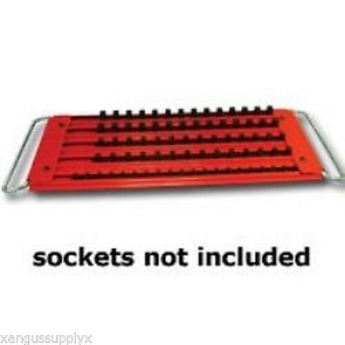 TOOL BOX SOCKET ORGANIZER PORTABLE 5 ROW LOCK A SOCKET TRAY