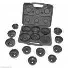 Lisle 61500 Heavy Duty Oil Filter End Cap Wrench Master Socket Set 17 pc Metric