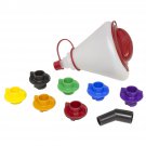 LISLE 19342 Multi Application Oil Fill Funnel with Accessories Cap Adaptors