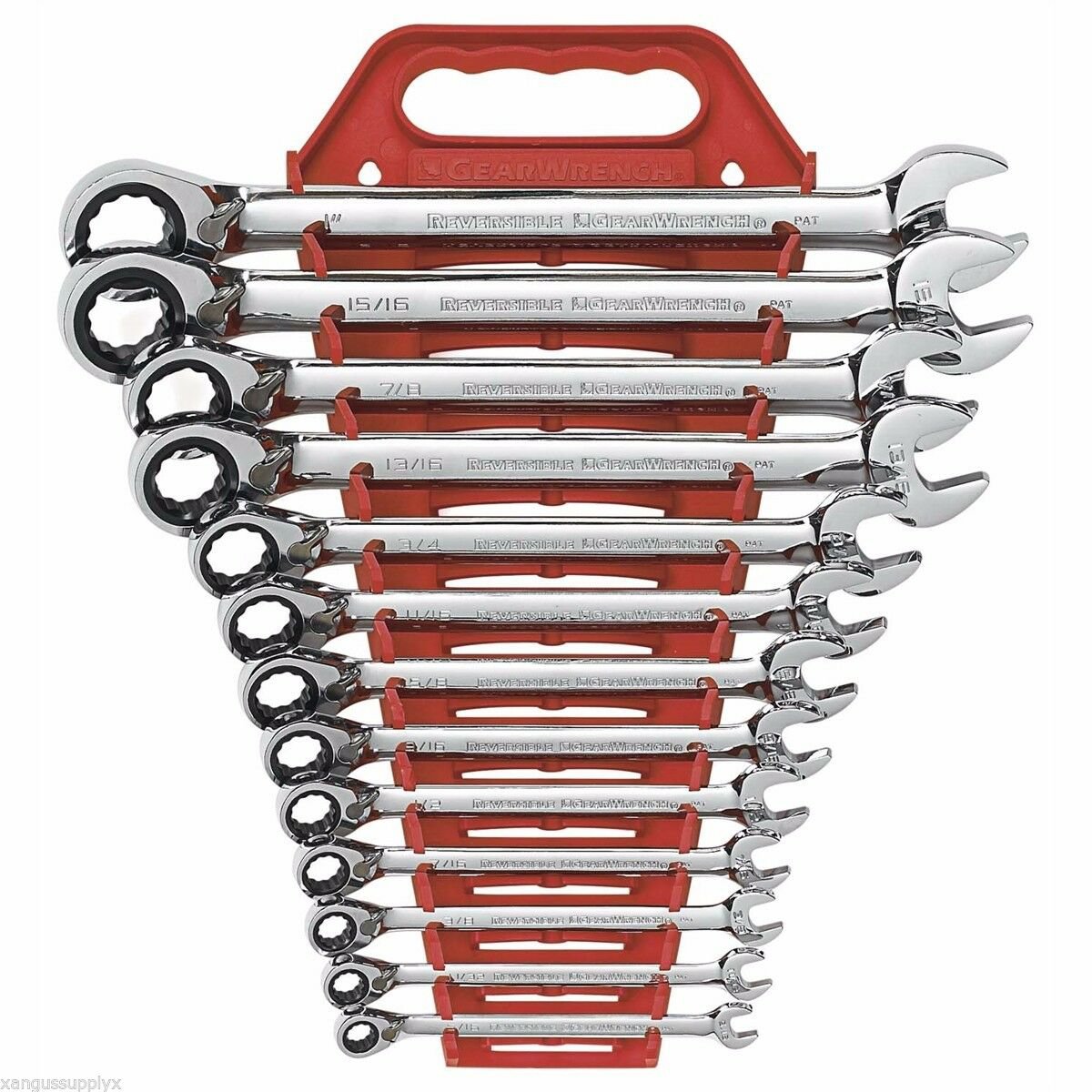 GearWrench 9509 SAE Reversible Combination Reverse Ratcheting Combo Wrench Set