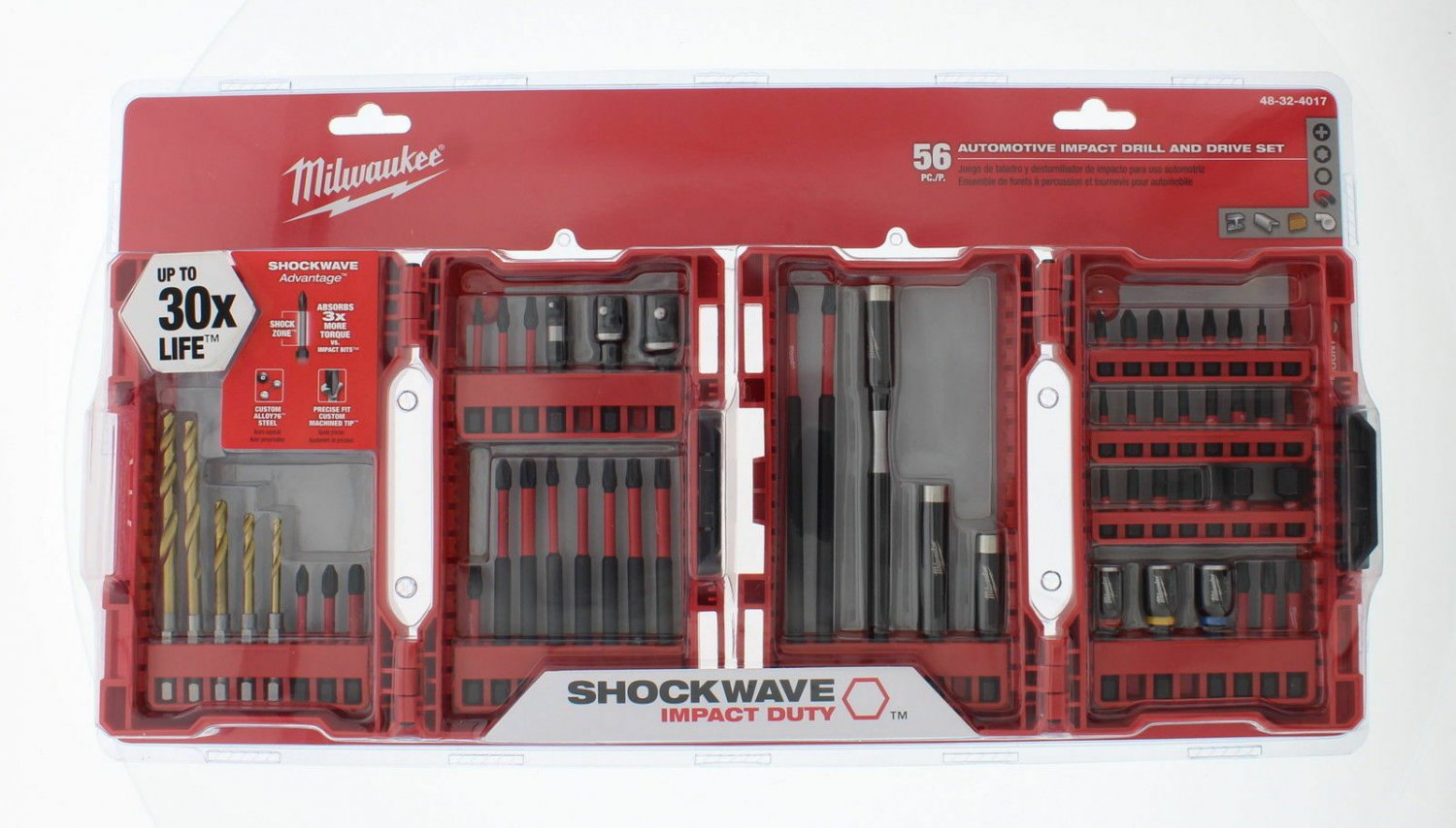 Milwaukee 48-32-4017 Shockwave Automotive Impact Drill and Bit Driver Set