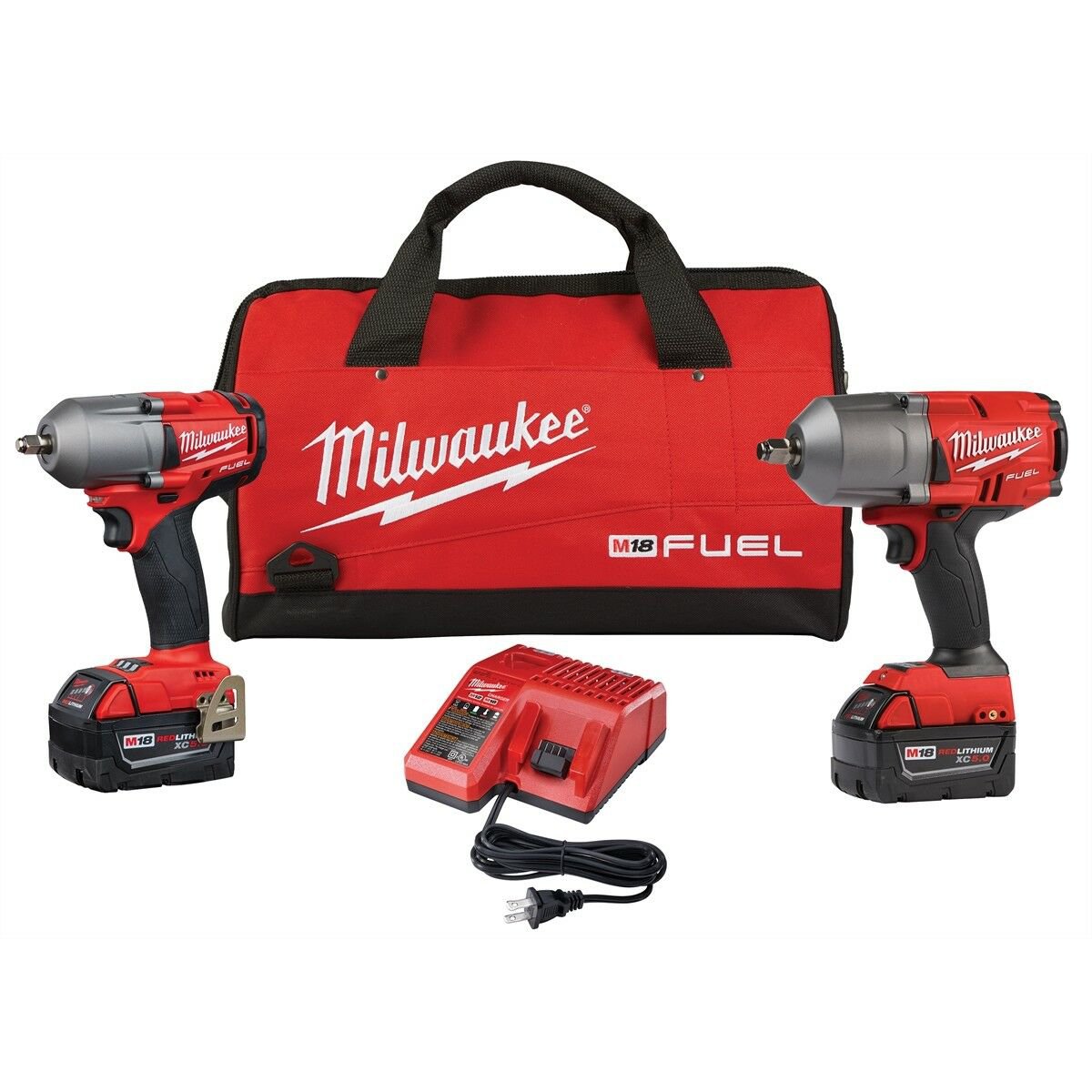 Milwaukee 2993-22 M18 FUEL Mid Torque 3/8" Drive High Torque 1/2" Impact Kit