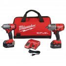 Milwaukee 2993-22 M18 FUEL Mid Torque 3/8" Drive High Torque 1/2" Impact Kit