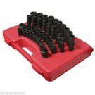 Sunex 2669 1/2" Drive Metric Standard and Deep Master Impact Socket Set 2669