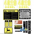 John Deere 4020 Diesel Tractor Hood Decal Set JD4020