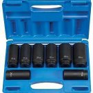 Grey Pneumatic 1708SN 8 Piece 12 Point Metric Axle Nut Socket Set