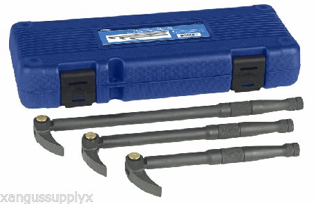 3 PIECE 180 DEGREE INDEXING ADJUSTABLE PROFESSIONAL HEAVY DUTY PRY BAR SET